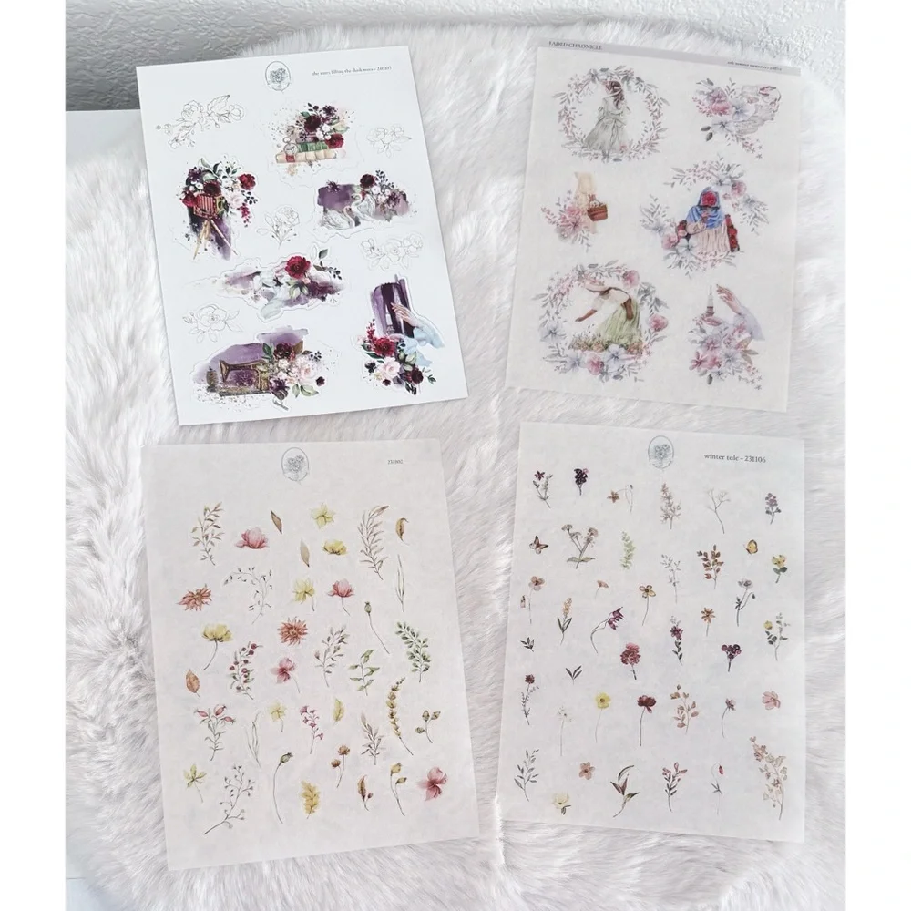 FADED CHRONICLE Large Icon Deco Stickers bundle x 4